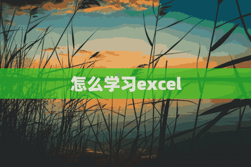 怎么学习excel(怎么学习英语)